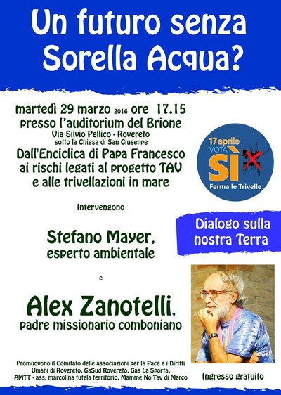 Zanotelli sorella acqua