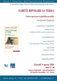 Farete riposare la terra
