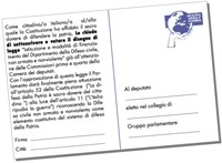Una cartolina ai deputati: la Legge è in Parlamento, VOTALA!