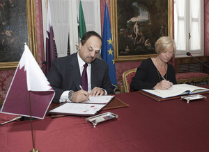 Accordo navi Qatar Pinotti