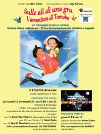 Locandina di "Sulle ali di una gru"