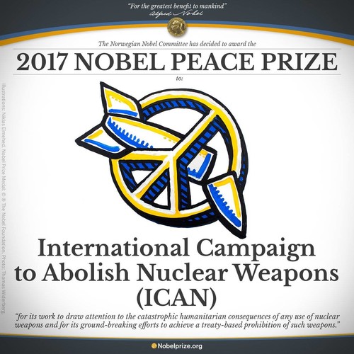 Nobel Peace Prize 2017 - disarmo nucleare