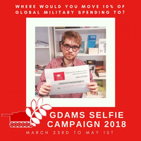 La "Campagna di selfie" per i GDAMS 2018 sulla spesa militare