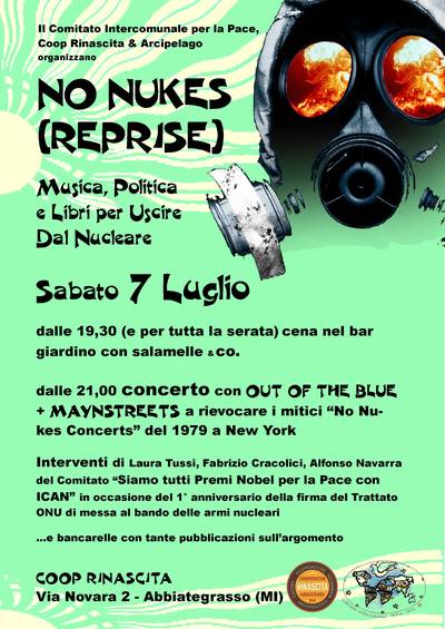 Musica, politica, poesia, libri per uscire dal nucleare con la Rete ICAN - Campagna Internazionale Abolizione armi nucleari