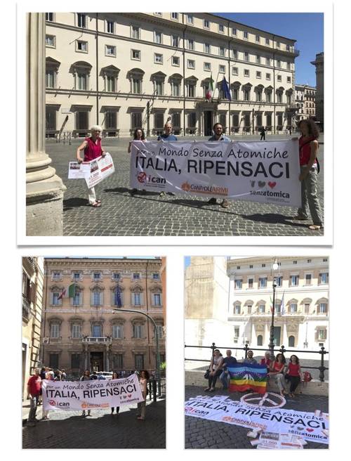 Consegna simbolica a Roma delle 31.000 cartoline di #ItaliaRipensaci