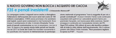 F35 e penali inesistenti