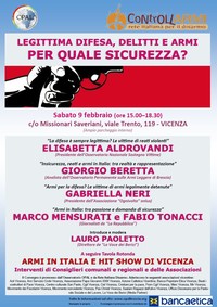 Legittima difesa, delitti e armi in Italia: per quale sicurezza?