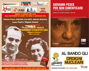 ICAN - Siamo tutti Premi Nobel per la Pace. Libro Giovanni Pesce a Landriano - Pavia