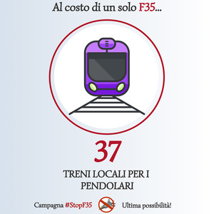 Stop F35 - Alternativa: treni per pendolari