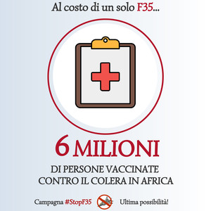 Stop F35 - Alternativa vaccini colera Africa
