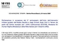 Dichiarazione in occasione del 5° anniversario dell’inizio del conflitto in Yemen