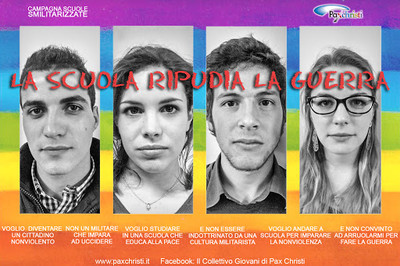 La scuola ripudia la guerra