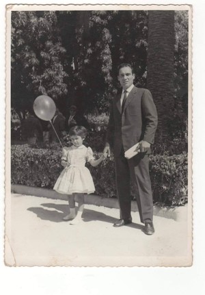 Adriana De Mitri con il suo papà Luigi