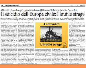 Il Quotidiano La Voce oltre il 4 novembre, per non dimenticare