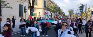 Corteo a Lecce del 26 aprile 2025: no al genocidio, no alla guerra, no al riarmo