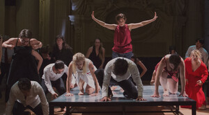 Instabili vaganti, un momento della rappresentazione della compagnia teatrale
