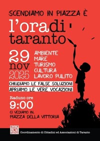 Associazioni, a Taranto il 29 novembre manifestazione anti-Ilva