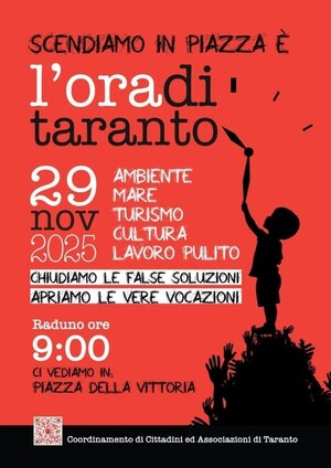 Locandina della manifestazione del 29 novembre 2025