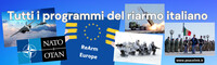 Tutti i programmi del riarmo italiano