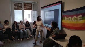 Un momento dell'incontro iniziale