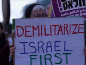 Manifestante del 28 marzo 2026 in Israele