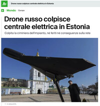 Il drone "russo" sconfinato in Estonia era ucraino