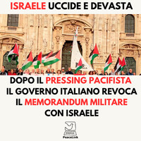 Vittoria pacifista, revocato il Memorandum militare Italia-Israele