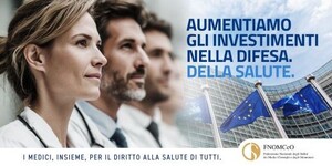 Medici e pace. Fnomceo: “Investire nella sanità contro il riarmo”