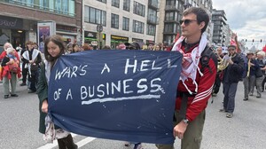 Manifestazione contro il riarmo, Bruxelles 14 giugno 2026