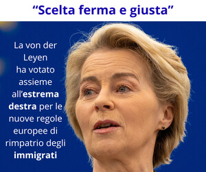 Von der Leyen approva la stretta sui migranti