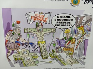 Il martirio a Taranto - vignetta
