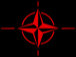 Logo della NATO, un po' distorto (e distopico)