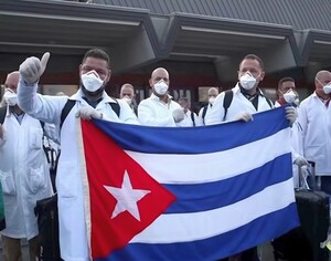 Arrivo dei medici cubani in Italia