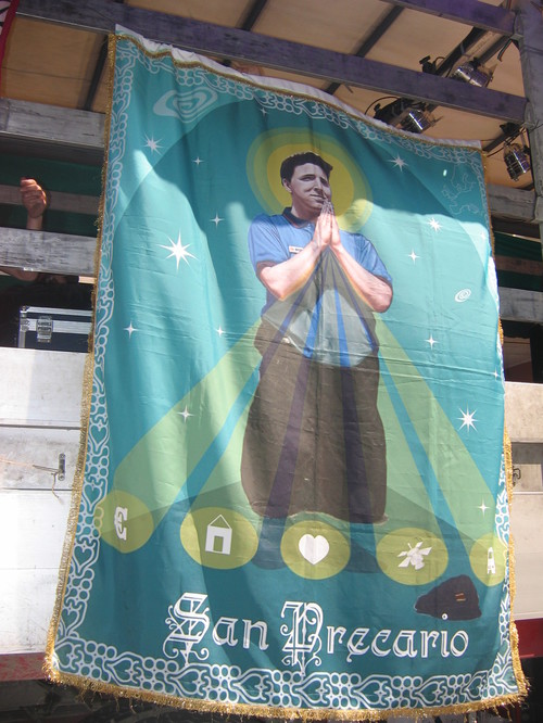 San Precario, patrono dei lavoratori "flessibili"