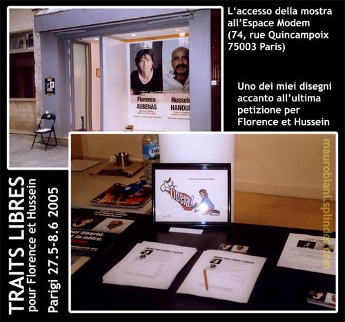 Florence Libera! Il disegno di Biani per “Traits Libres”, un’esposizione di illustrazioni e vignette organizzata dal Comitato Florence Aubenas & Hussein Hannoun. “La mostra itinerante di opere origin
