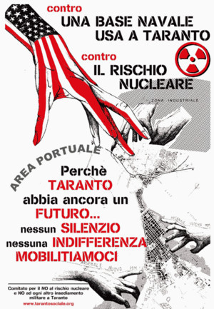 Un manifesto per la mobilitazione antinucleare a Taranto