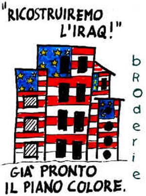Ricostruiremo l'Iraq Vignetta di Rosanna Pasero