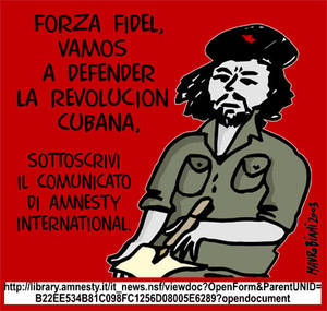 Vamos a defender   Vignetta di Mauro Biani