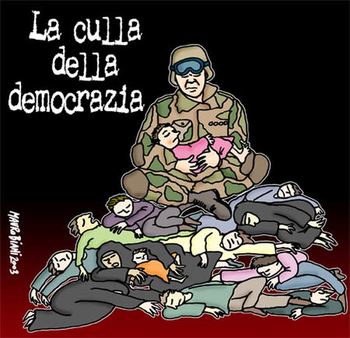 La culla della democrazia Vignetta di Mauro Biani