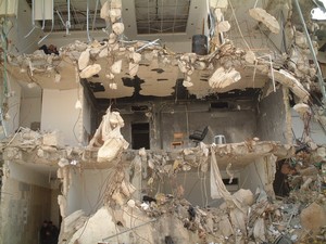 Ramallah: il compound di Arafat distrutto dall'esercito israeliano