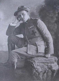 Don Primo Mazzolari cappellano militare degli alpini.