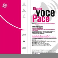 Diamo Voce alla pace
24 ore per un’informazione e una comunicazione di pace