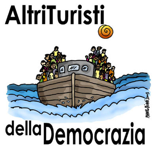 Turisti della democrazia Vignetta di Mauro Biani