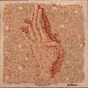 Le mani di Francesco fatte preghiera - Sonia Piconese - 2004 - mosaico  sistemamuseale.provincia.ancona.it 