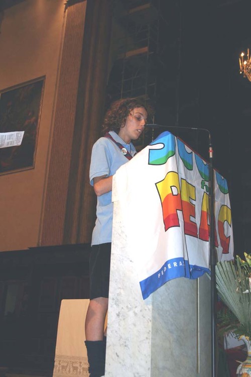 Veglia di preghiera del 6 ottobre 2007 a Perugia, nella Cattedrale di San Lorenzo, in occasione della Marcia Perugia Assisi - una lettura